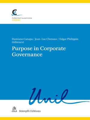 cover image of Purpose in Corporate Governance